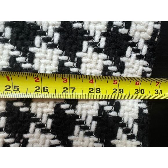 Anine Bing Quinn Tweed Blazer Houndstooth Black White Size XL NWT - Picture 12 of 12